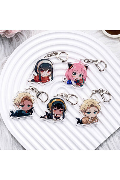Choice 5 cm 1 5Pcs Anime SPY×FAMILY Anya Forger Acrylic Keychain Bag Charms A...