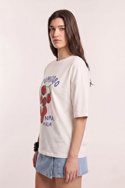 Shopping Shop Il Pomodoro T-Shirt Ecru