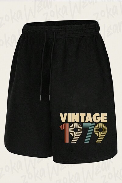 ZOKAWEAR Unisex Vintage 1979 39Th Birthday Design Printed Shorts