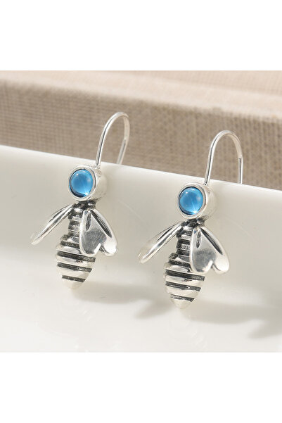 Choice Blue A201 Vintage Creative Handmade Bee Shaped Drop Earrings for Women...