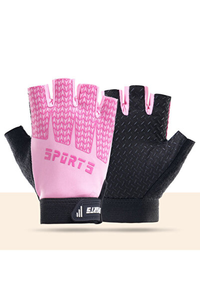 Choice1 M pink Kid Sports Gloves Breathable Sweat-Absorbing Quick-Dry Cycling...