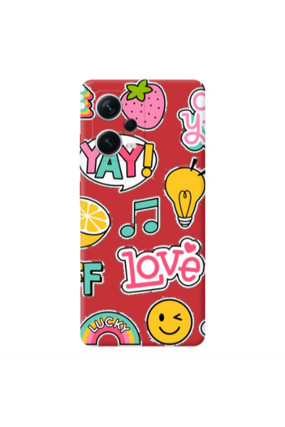 Other Xiaomi Poco X5 Cute desing Red Colored Silicone TPU Θήκη