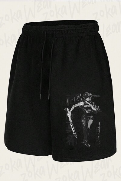 ZOKAWEAR Unisex Jujutsu Kaisen Maki Zeninn Design Printed Shorts