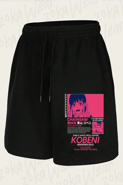 ZOKAWEAR Unisex Chainsaw Man Kobeni Design Printed Shorts
