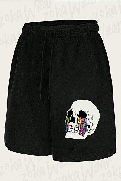ZOKAWEAR Σορτς με στάμπα Unisex Design Skull