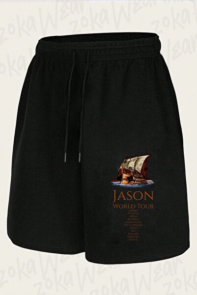ZOKAWEAR Unisex Jason World Tour Ancient Design Printed Shorts