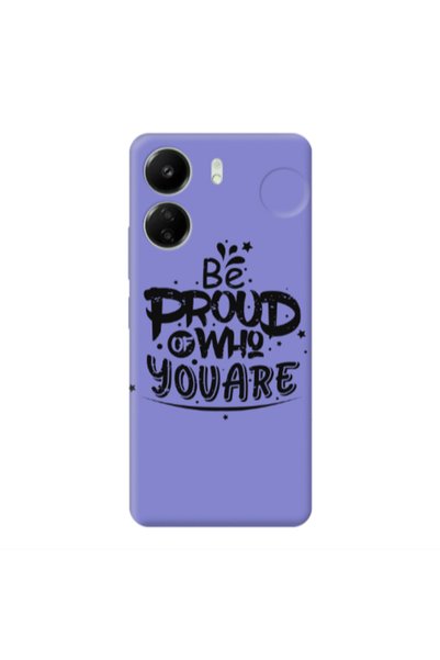 Other Xiaomi Redmi 13C Be proud of who you are Purple Colored Silicone TPU Θήκη