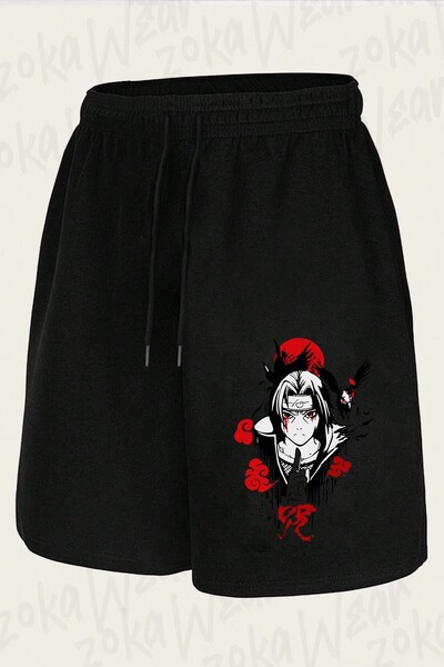 ZOKAWEAR Unisex Itachi Uchiha Naruto Anime Manga Custom Design Printed Shorts