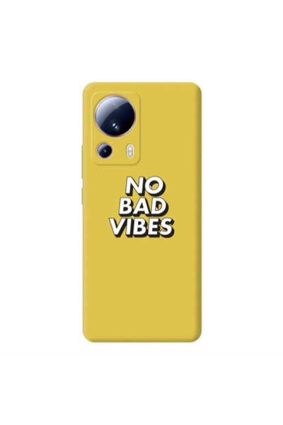 Other Xiaomi Mi 13 Lite No bad vibes Yellow Colored Silicone TPU Θήκη