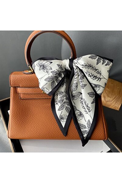 Choice وشاح شعر نسائي أسود عصري مطبوع، ربطة عنق، وشاح رفيع للرأس، فولار نسائي...