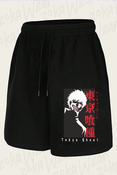 ZOKAWEAR Unisex σορτς με στάμπα Anime Tokyo Ghoul