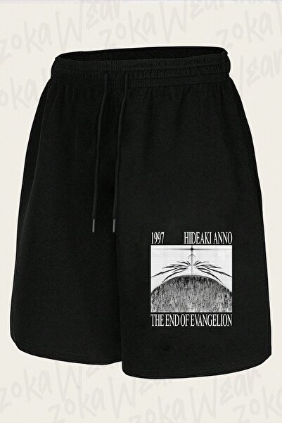 ZOKAWEAR Unisex σορτς με στάμπα End Of Evangelion 1997
