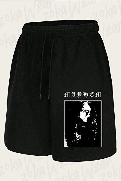 ZOKAWEAR Unisex Mayhem V12 Design Printed Shorts