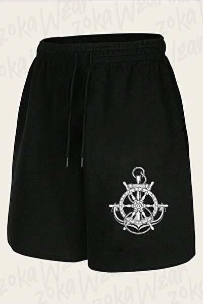 ZOKAWEAR Unisex Sailor Anchor V2 Design Printed Shorts