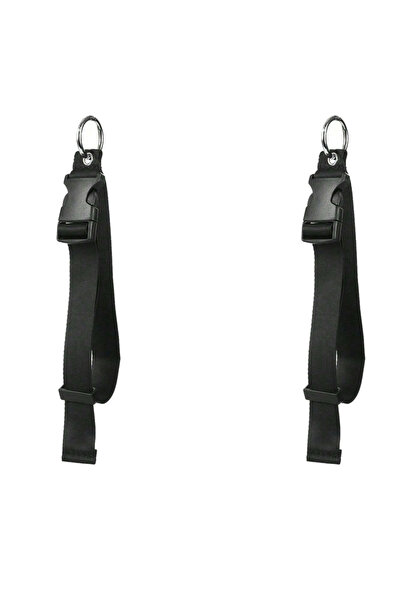choice2 2pcs Black Portable Anti-Theft Luggage Strap Durable Outdoor Buckle M...