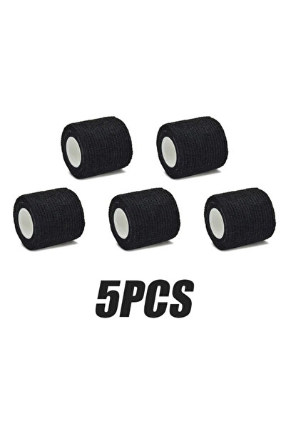 Choice13 5PCS Black Colorful Tattoo Grip Bandage Cover Wraps, Nonwoven Tapes,...