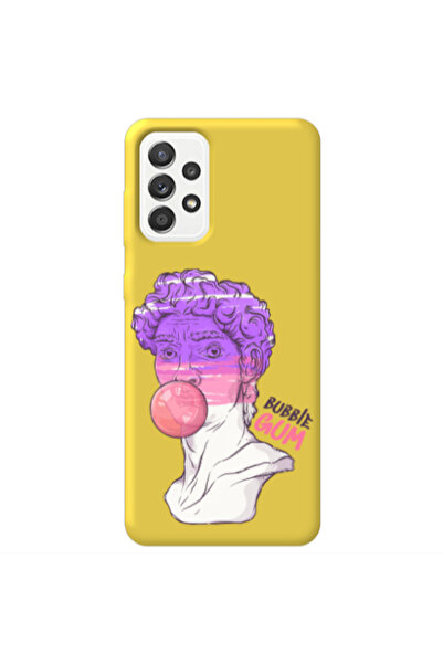 Other Samsung A13 4G Pin Bubble Yellow Colored Silicone TPU Θήκη