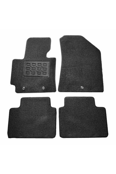 RapidAuto Covorase mocheta Kia Soul 2014-> prezent, Negre, set de 4 bucati