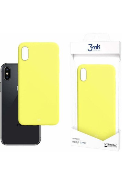 3MK Husă spate din silicon mată 1.2mm Lime (iPhone X / Xs)