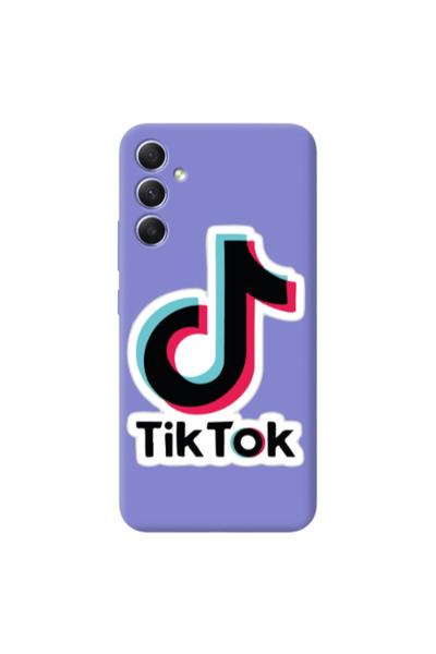 Other Samsung A34 Tik Tok Purple Colored Silicone TPU Θήκη
