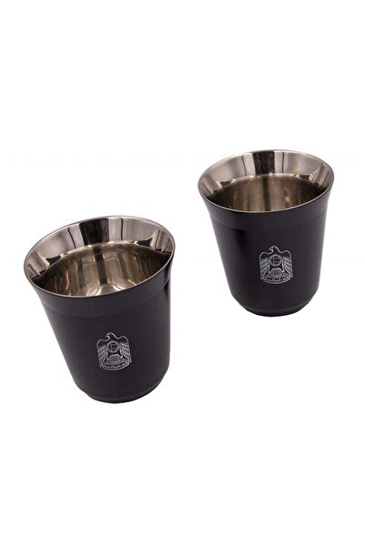 Cup ROVATTI 2-Piece Set Pola UAE Stainless Steel Black 175ml