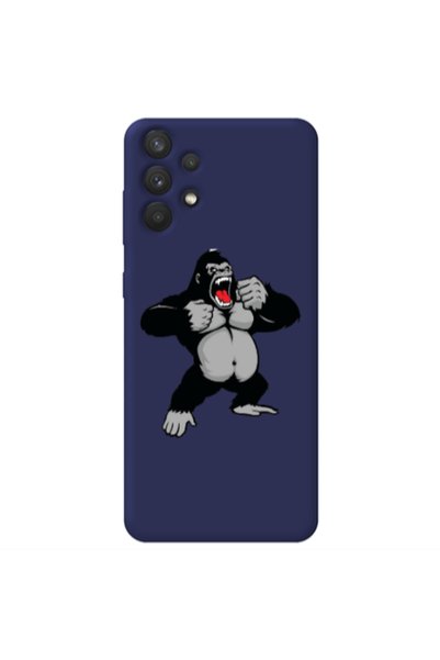 Other Samsung A32 4G Angry Gorilla2 Dark blue Colored Silicone TPU Θήκη