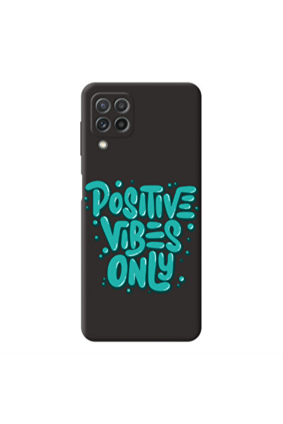 Other Samsung A22 4G Positive Vibes Only Black Colored Silicone TPU Θήκη