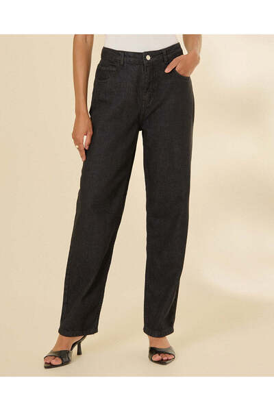 REDTAG Women Black Wideleg Jeans
