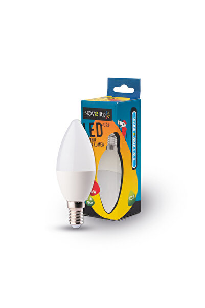 NOVELITE Bec LED Lumanare 5W E14 6400K,