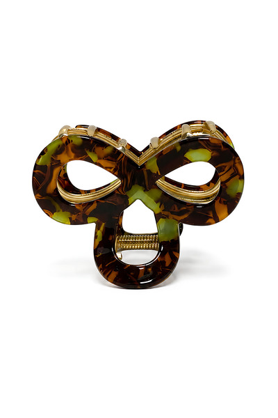 SHAKA Brown Shk2015 Infinity Design Hair Clip