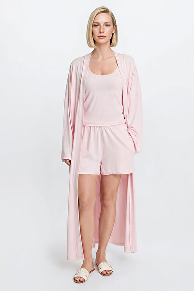 AC&Co / Altınyıldız Classics Women's Pink Premium Viscose Soft Textured Comfo...