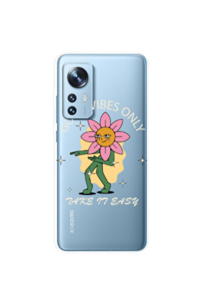 Other Xiaomi Mi 12 Pro Good Vibes Only Transparent Silicone TPU Θήκη