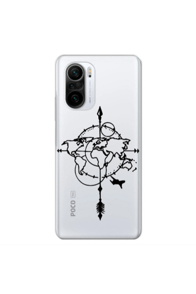 Other Xiaomi Poco F3 Old Map Transparent Silicone TPU Θήκη