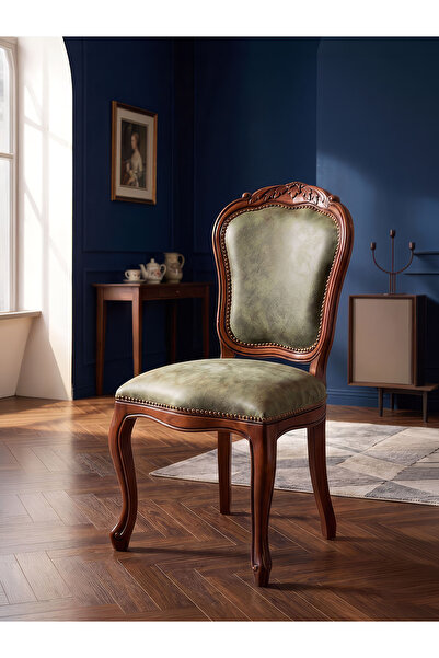 Gazzini Furniture Victoria Klasik Ahşap İşlemeli Sandalye