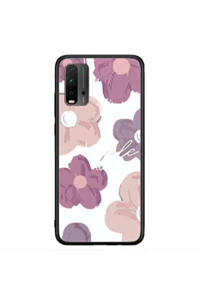 Other Xiaomi Redmi 9T Flowers 2 Black Glossy Θήκη