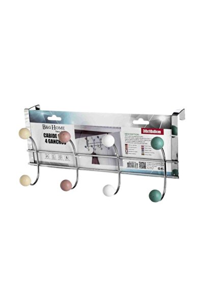 Tradesor Μεταλλική κρεμάστρα πόρτας 4 θέσεων - 57608