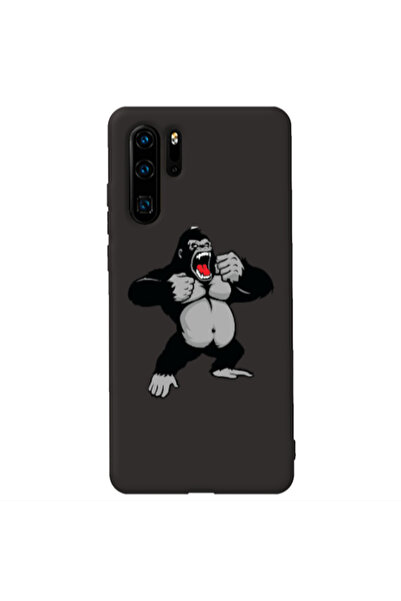 Other Huawei P30 Pro Angry Gorilla2 Black Colored Silicone TPU Θήκη