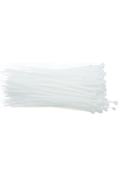 Cablexpert Δεματικά καλωδίων πλαστικά 250mm x 3.6mm σε λευκό χρώμα (100 τεμάχια)