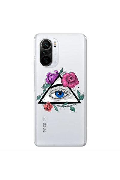 Other Xiaomi Poco F3 Eye and flower Transparent Silicone TPU Θήκη