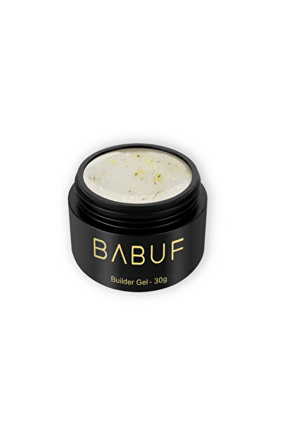 BABUF Gel construcție cu flori uscate Milky Yellow Petals, 30g