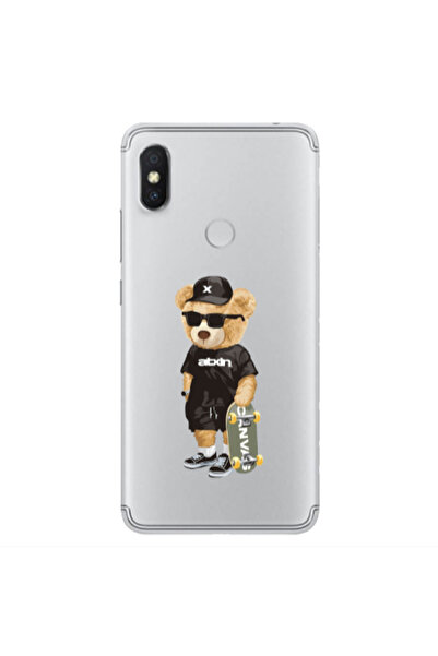 Other Xiaomi Redmi S2 Bear with glasses Transparent Silicone TPU Θήκη