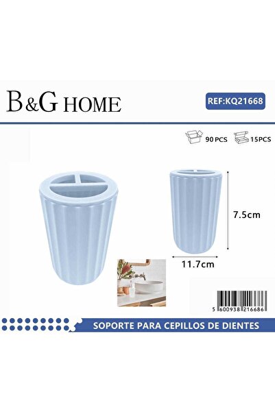 Tradesor Θήκες οδοντόβουρτσας πλαστικές σε σετ 5Χ - Light Blue - 21668
