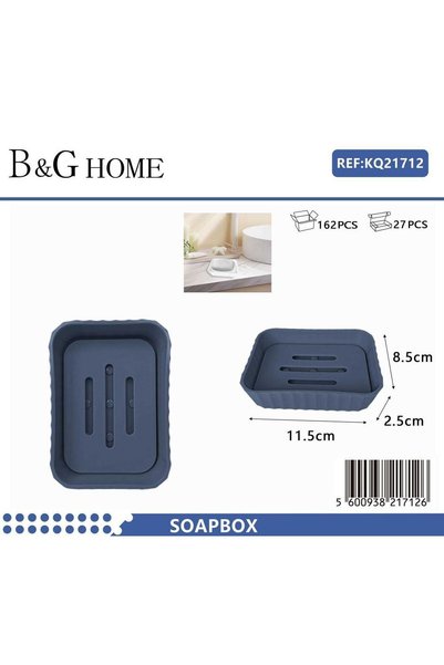 Tradesor Σαπουνοθήκες μπάνιου πλαστικές - Σετ 9pcs - Blue - 21712