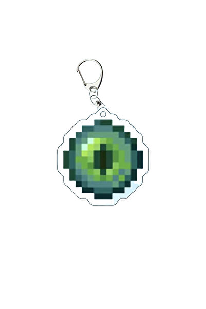 Choice4 Bandai 04 Cartoon Pixel World Buddy Keychain, Survival Totem & Golden...