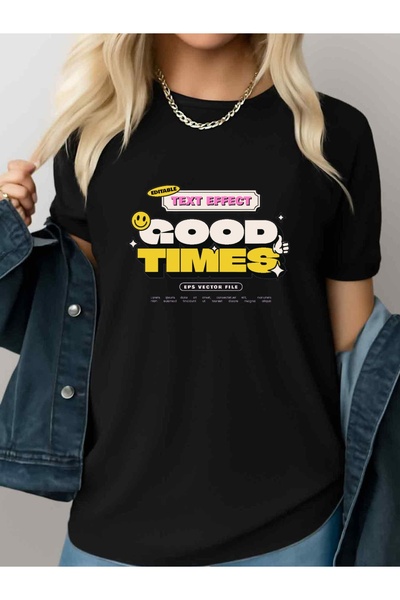212Wear تي شيرت نسائي بتصميم Y2K ريترو نوستالجيا، 180 جرام، ثقيل الوزن، أسود ...