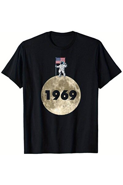 STITCHLY تي شيرت 1969 Moon Lunar Landing American Astronaut Outer Space مناسب...