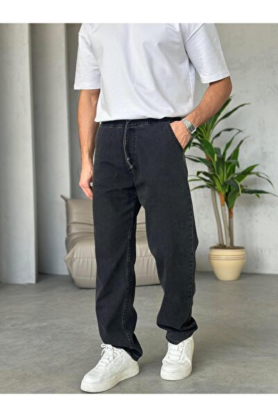 FO4RBS P28512 Smoked Waistband Elastic Baggy Pants