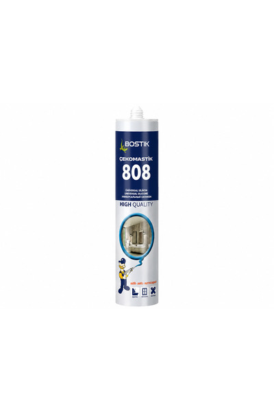 BOSTİK Çekomastik 808 Silikon Beyaz Renk 280 ml