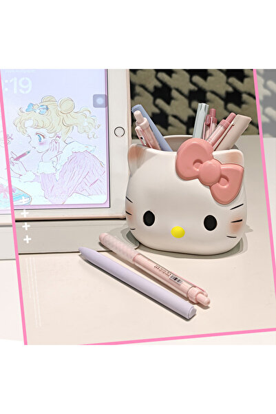 Choice A Kawaii HelloKitty cartoon peripheral storage box, pen holder, suitab...