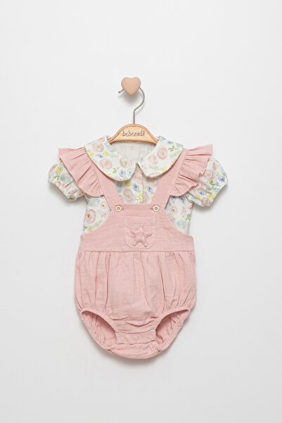 Bebezade Floral Printed Baby Collar Set
